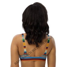 Load image into Gallery viewer, Yeehaw Mustard Serape Bikini Top

