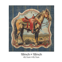 Load image into Gallery viewer, Baha Ranch Vintage Horse Velvety Soft Pillow Case Made in America
