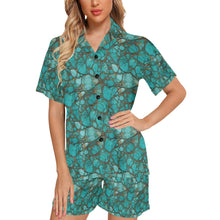 Load image into Gallery viewer, All Turquoise Women&#39;s Pajama Set
