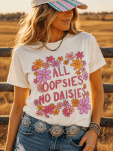 Load image into Gallery viewer, All Oopsies No Daisies Floral Graphic Tee
