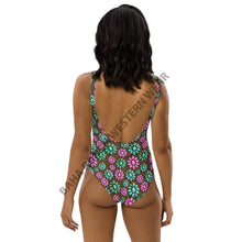 Load image into Gallery viewer, Yeehaw Pink Turquoise Cowgirl One-Piece Swimsuit
