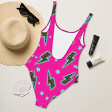 Load image into Gallery viewer, Yeehaw Leopard Lightning One-Piece Swimsuit
