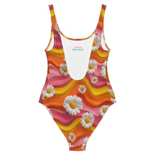 Load image into Gallery viewer, Yeehaw Groovy Floral One-Piece Swimsuit

