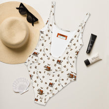 Load image into Gallery viewer, Baha Ranch Yeehaw Hereford Brands One-Piece Swimsuit

