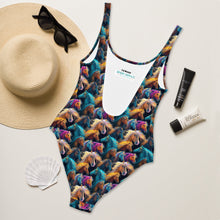 Load image into Gallery viewer, Baha Ranch Yeehaw Wild Horses One-Piece Swimsuit
