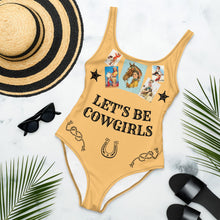 Load image into Gallery viewer, Yeehaw Let's Be Cowgirls One Piece Swim Suit
