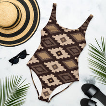 Load image into Gallery viewer, Yeehaw Southwestern Earth One-Piece Swimsuit
