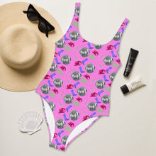Load image into Gallery viewer, Yeehaw Disco Cowgirl One-Piece Swimsuit
