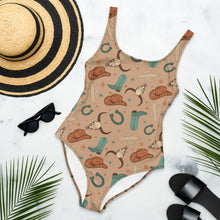 Load image into Gallery viewer, Yeehaw All Western One-Piece Swimsuit
