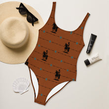 Load image into Gallery viewer, Baha Ranch Yeehaw Saddle Up One-Piece Swimsuit
