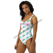 Load image into Gallery viewer, Yeehaw Turquoise Hat Yeehaw Swim Suit
