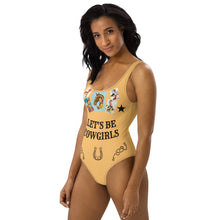 Load image into Gallery viewer, Yeehaw Let's Be Cowgirls One Piece Swim Suit
