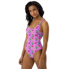 Load image into Gallery viewer, Yeehaw Disco Cowgirl One-Piece Swimsuit
