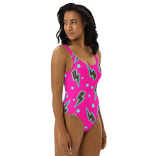 Load image into Gallery viewer, Yeehaw Leopard Lightning One-Piece Swimsuit
