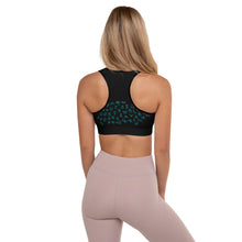 Load image into Gallery viewer, Turquoise Cattle Brands Sports Bra
