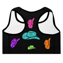 Load image into Gallery viewer, All Neon Hat Padded Sports Bra
