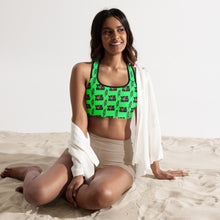 Load image into Gallery viewer, Neon Yeehaw Padded Sports Bra
