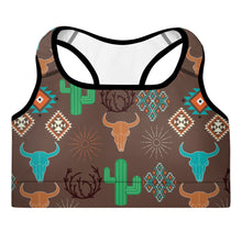 Load image into Gallery viewer, Bullhead Cactus Padded Sports Bra
