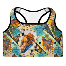 Load image into Gallery viewer, Feelin' Lucky Cowgirl Padded Sports Bra
