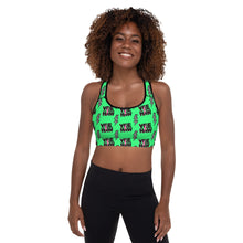 Load image into Gallery viewer, Neon Yeehaw Padded Sports Bra
