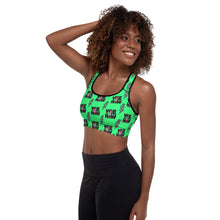 Load image into Gallery viewer, Neon Yeehaw Padded Sports Bra
