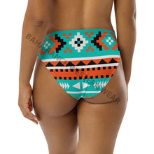 Load image into Gallery viewer, Yeehaw Turquoise Orange Aztec Bikini Bottom
