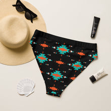 Load image into Gallery viewer, Yeehaw Turquoise &amp; Orange Aztec Bikini Bottom

