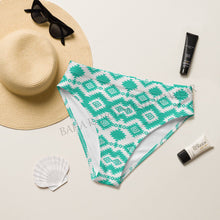 Load image into Gallery viewer, Yeehaw Turquoise Aztec Bikini Bottom
