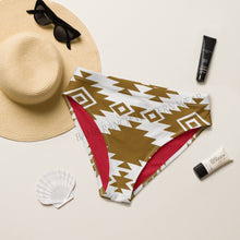 Load image into Gallery viewer, Yeehaw Bold Brown Aztec Bikini Bottom
