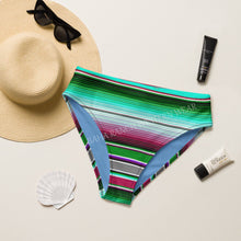 Load image into Gallery viewer, Yeehaw Aqua Serape Bikini Bottom
