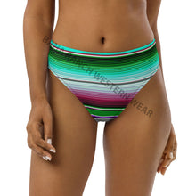 Load image into Gallery viewer, Yeehaw Aqua Serape Bikini Bottom
