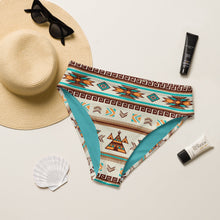 Load image into Gallery viewer, Yeehaw Turquoise Teepee Bikini Bottom
