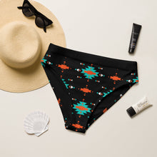 Load image into Gallery viewer, Yeehaw Turquoise &amp; Orange Aztec Bikini Bottom
