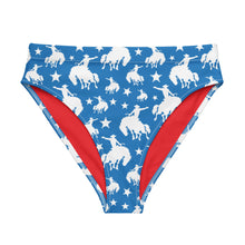 Load image into Gallery viewer, Yeehaw Blue Rodeo Cowboy Bikini Bottom
