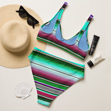 Load image into Gallery viewer, Yeehaw Aqua Serape Bikini
