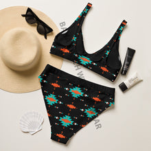 Load image into Gallery viewer, Yeehaw Turquoise &amp; Orange Aztec Bikini
