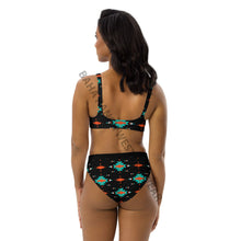 Load image into Gallery viewer, Yeehaw Turquoise &amp; Orange Aztec Bikini
