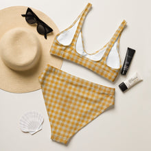 Load image into Gallery viewer, Ready to Ship Yeehaw Yellow Gingham Checkered  Bikini Size SMALL
