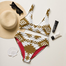 Load image into Gallery viewer, Yeehaw Bold Brown Aztec Bikini
