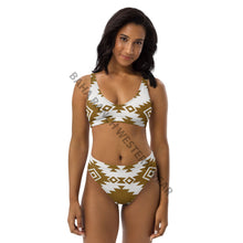 Load image into Gallery viewer, Yeehaw Bold Brown Aztec Bikini
