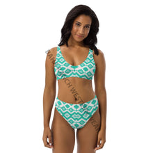 Load image into Gallery viewer, Yeehaw Turquoise Aztec Bikini
