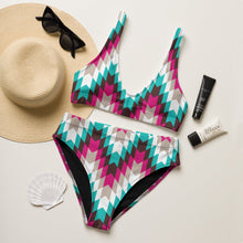 Load image into Gallery viewer, Yeehaw Turquoise Pink Aztec Bikini

