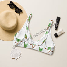 Load image into Gallery viewer, Yeehaw Cactus Bullhead Bikini Top
