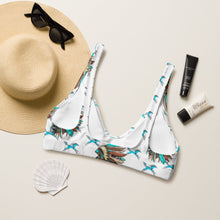 Load image into Gallery viewer, Yeehaw Turquoise Running Horse Head Dress Bikini Top
