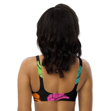 Load image into Gallery viewer, Yeehaw All Neon Hat Bikini Top
