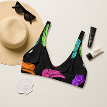 Load image into Gallery viewer, Yeehaw All Neon Hat Bikini Top
