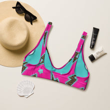 Load image into Gallery viewer, Yeehaw Leopard Lightning Bikini Top
