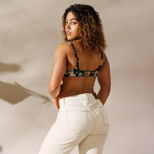 Load image into Gallery viewer, Yeehaw Vintage Cowboy Collage Bikini Top
