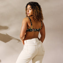Load image into Gallery viewer, Yeehaw Vintage Cowgirl Collage Bikini Top

