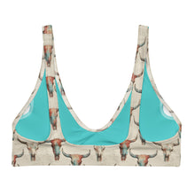Load image into Gallery viewer, Baha Ranch Yeehaw Bullhead Skulls Bikini Top
